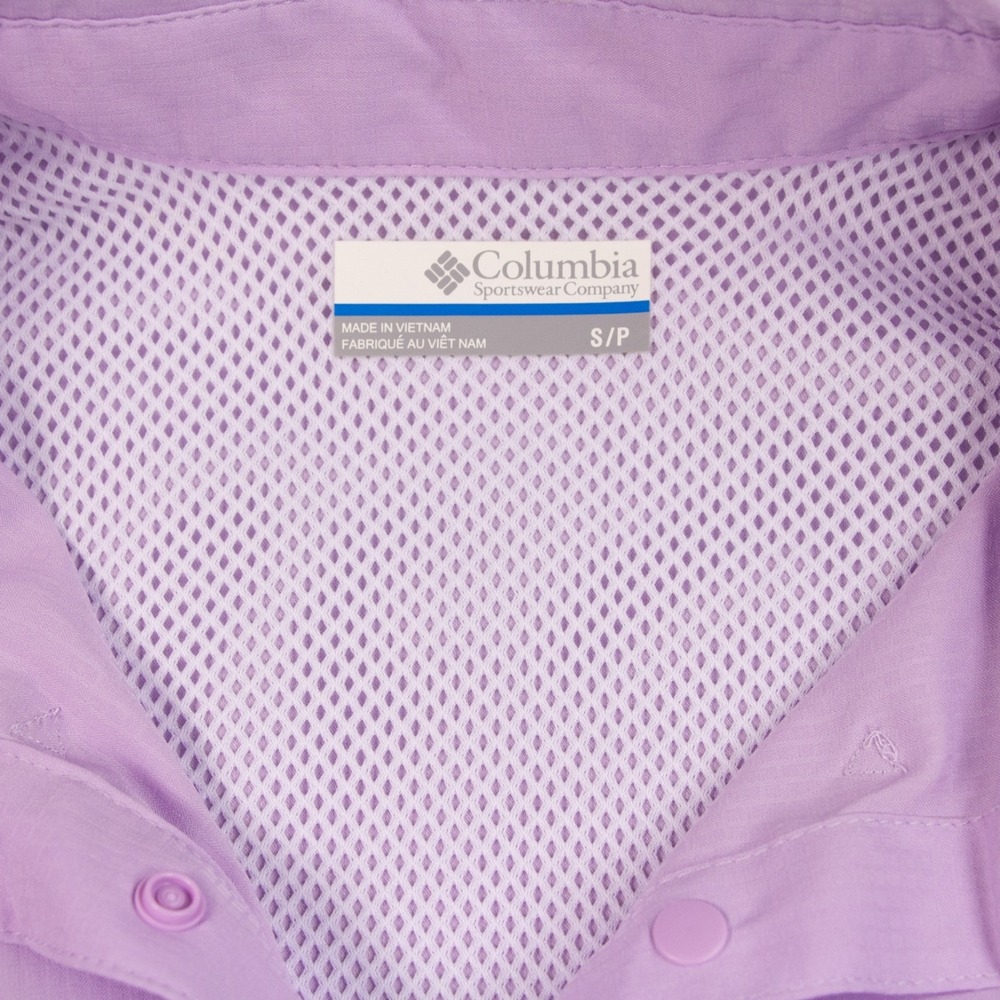 COLUMBIA Women's S PFG Tamiami‎ II Purple Hydrangea Long Sleeve Shirt - Picture 5 of 14